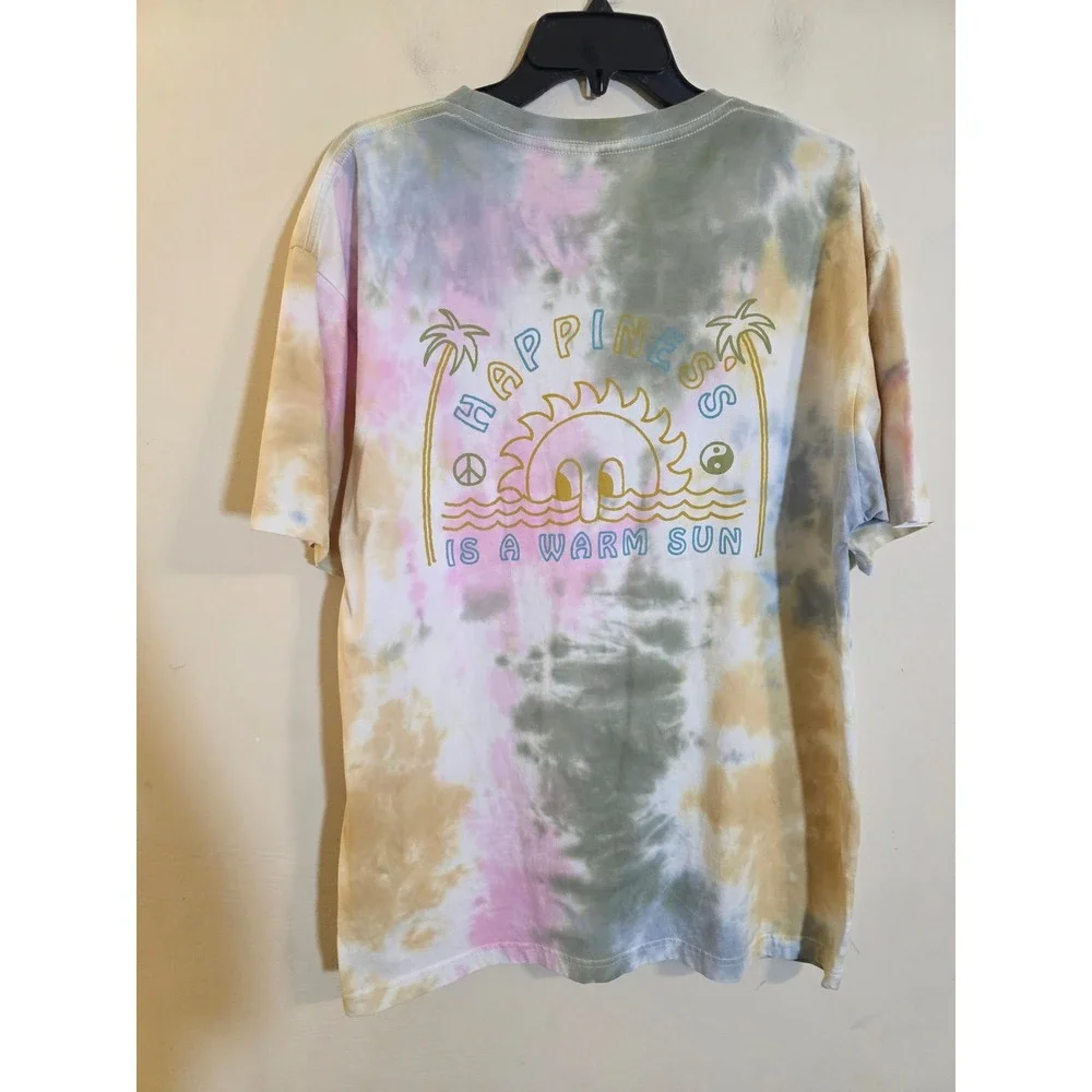 Stance The Crew T-Shirt XL Tie Dye Happiness Is A Warm Sun Graphic Tee MC1082